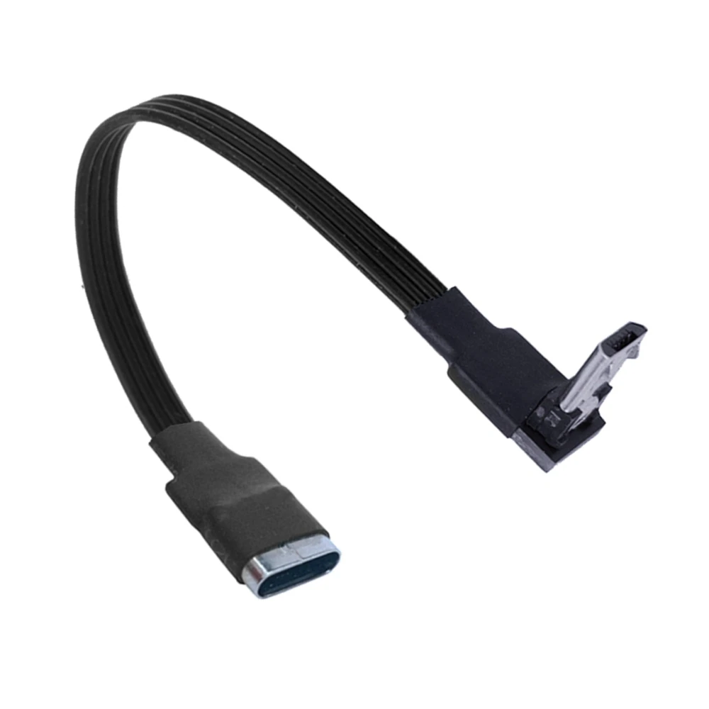 2M 1M  Up Angled Micro USB/MIMI/Type-c/B  Male to USB-C Type-c Female Data transmission Extension Charging Sync Cable Cord 30cm