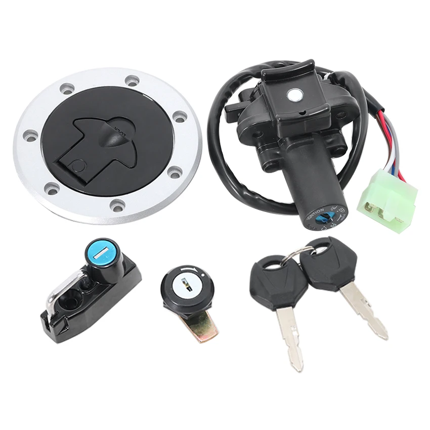 Motorrad-Schlüssel-Set mit Tankdeckel und Zündschalter für Kawasaki ZX500 ZZ-R500 / ZX600 ZZ-R600 Baujahr 1993-2004 OEM:27005-1180 /27005-1199 – Detail 3