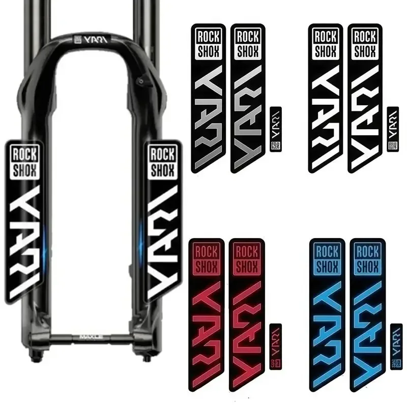 2D Flat Sticker 3pcs/sheet Rockshox Bike Fork Sticker - Mountain Bike Fork Sticker, Riding Decorative Accessories, Durable Bike