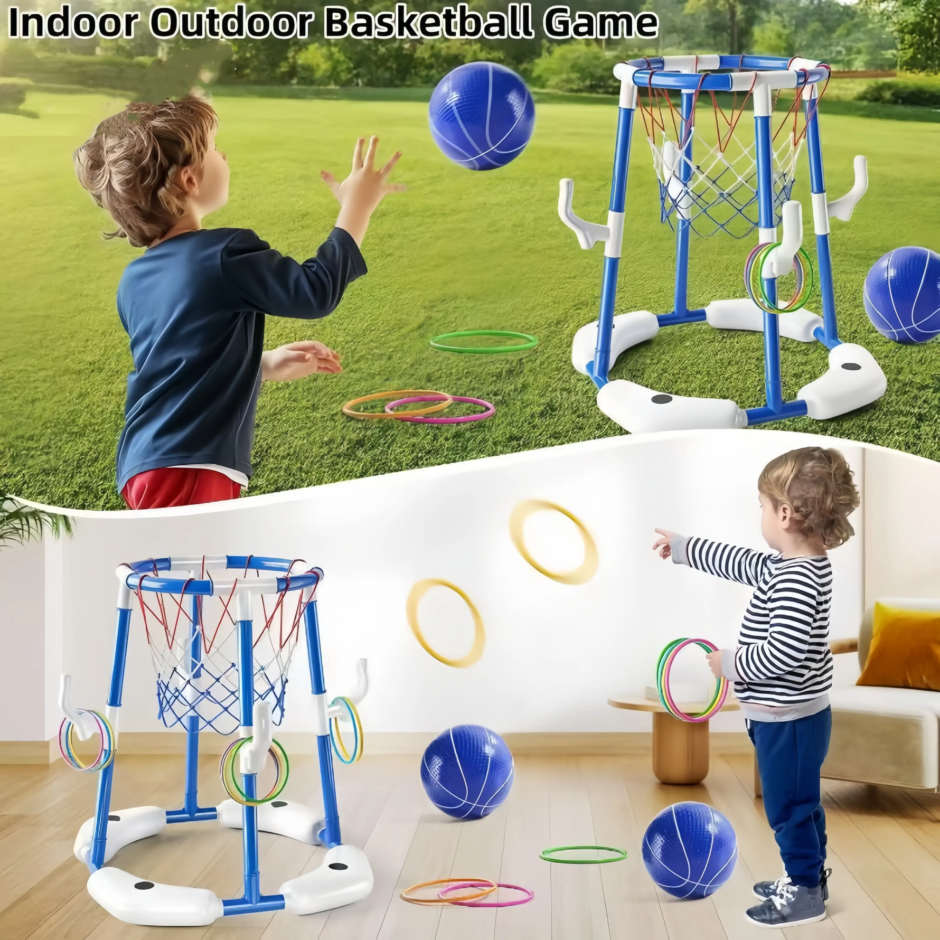 supporto-da-basket-galleggiante-per-piscina-2-in-1-giochi-d'acqua-all'aperto-blu-e-rossi-adatto-per-intrattenimento-familiare-cestino-d'acqua-all'aperto