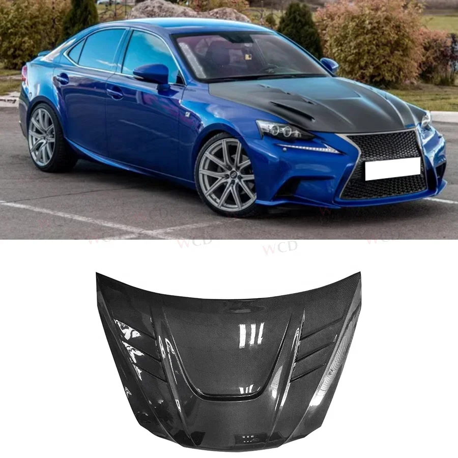 

Капот двигателя из углеродного волокна в стиле M для leux Is250 2013-2015 гг., передняя крышка капота