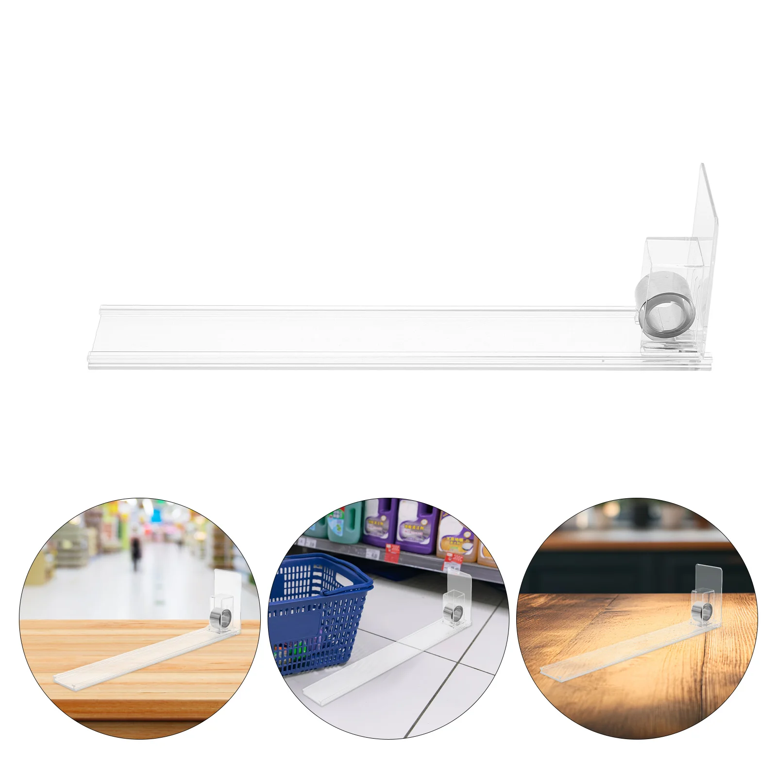 

5Pcs Automatic Drink Pusher Plastic Glide Pull Out Cabinet for Convenience Stores Supermarket Beverage Organizer Self-Pushing