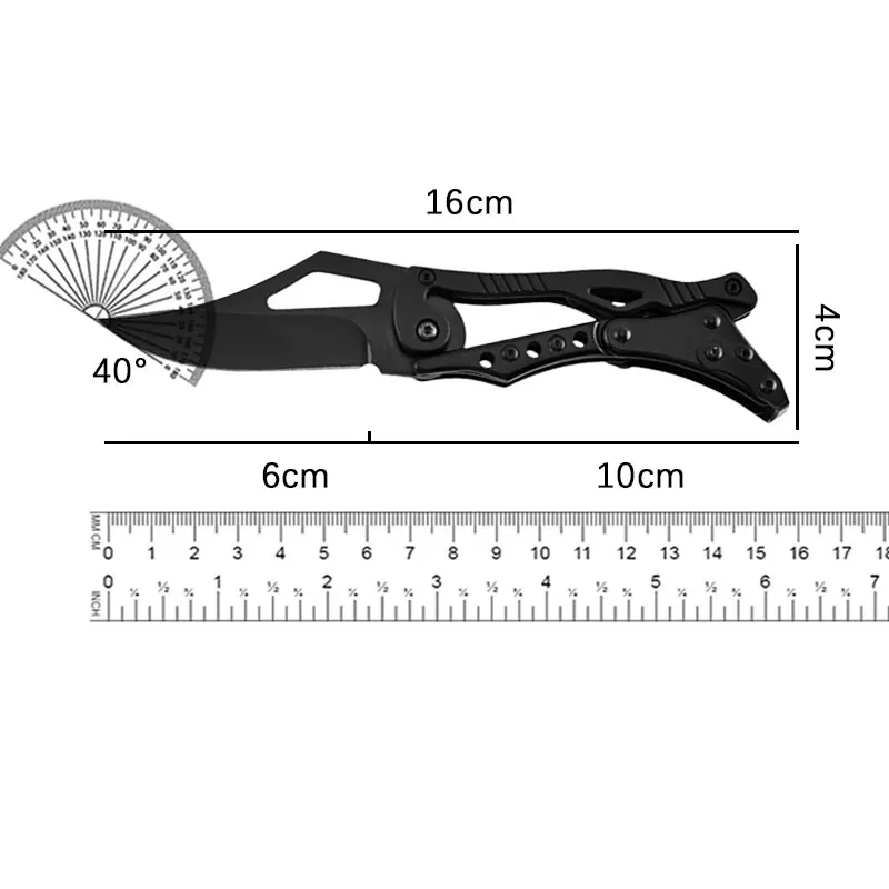 High Hardness Mechanical Knife Stainless Steel Sharp Foldableing Knife Outdoor Camping Fruit Knife Portable Sharp Flap Pocket Pants Knife