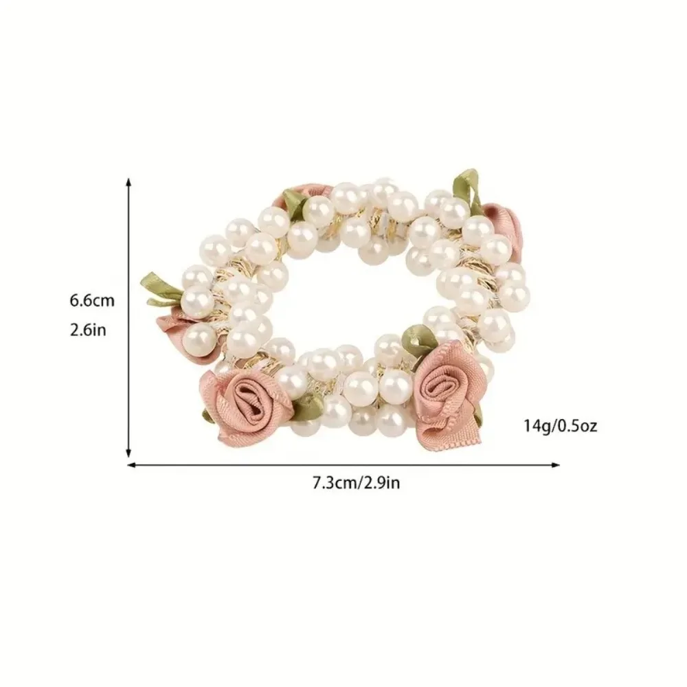 Модная жемчужная заколка для волос Камелия в форме цветка в Корейском стиле заколка для волос с жемчужинами милый стиль с жемчужинами эластичная Женская