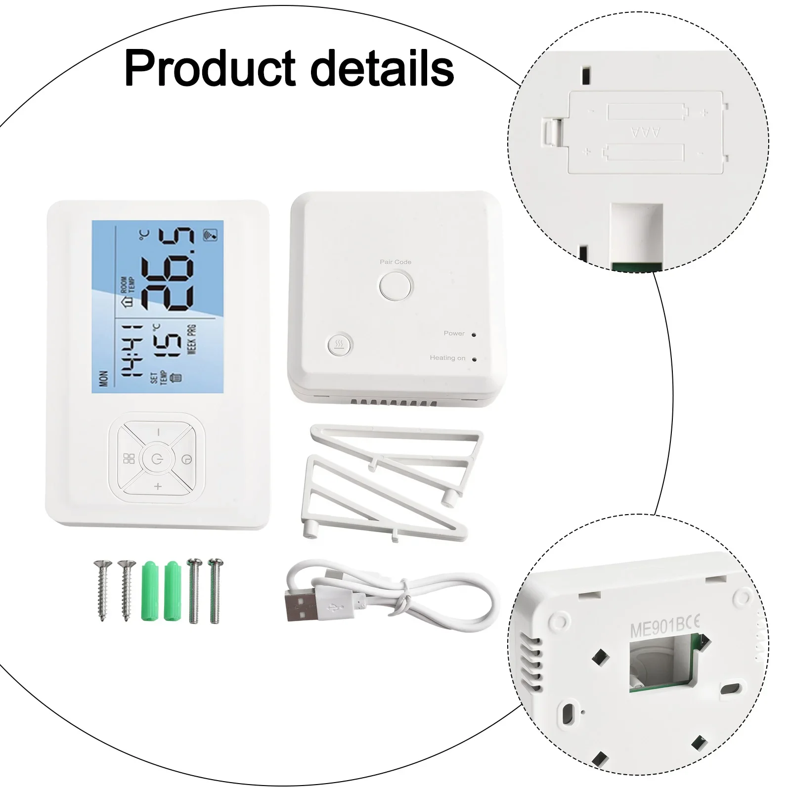 Package Includes 1 Radiator Thermostat 1 Converter 1 User Manual Everything You Need for Installation and Operation