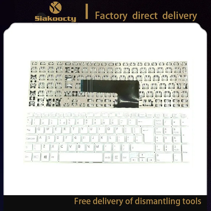 Siakoocty para Sony Vaio Svf152c29m Svf15ne2e Svf152a29m Svf15a1m2es Svf15e Teclado Reino Unido