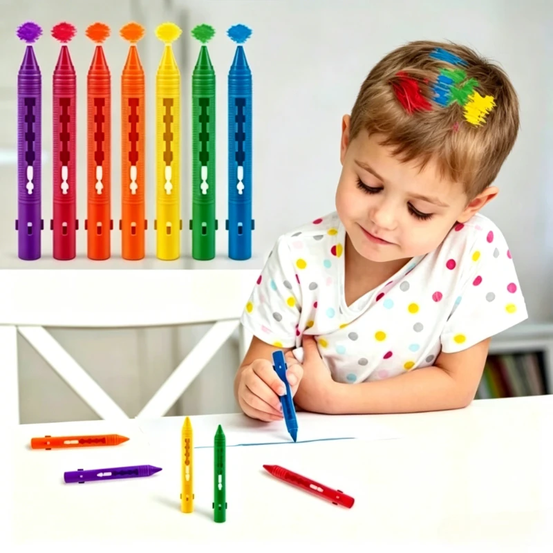 Youth Washable Drawing Crayons Set - Non-Toxic Art Paint Sticks for Paper, Windows & Chalkboard,CreativeColoring Toys for Youth