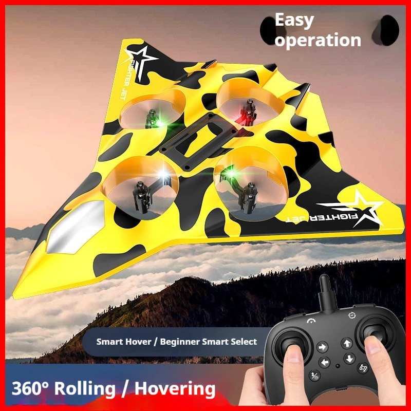 2026 New Stunt Remote Control Foam Aircraft Fighter Hover 360 Roll Children Toy UAV Fun Outdoor Flying Toy For Kids Stable Hover