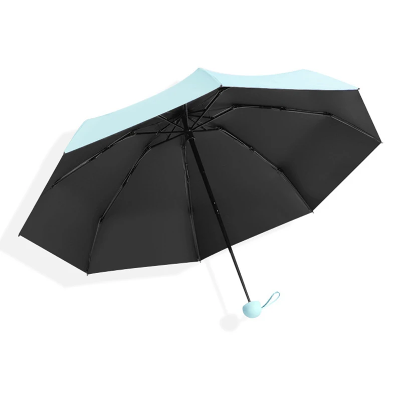 Mini Umbrella Capsule Umbrella Sunny and Rainy Dualuse Rainproof Sun Protection Outdoor Traveling Portable Parasol Umbrella