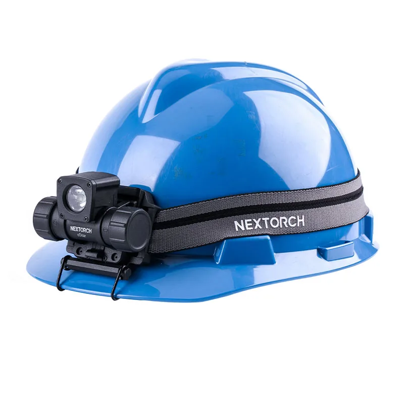 Nextorch OStar Multi-function Magnetic Headlamp Compatible with Helmets, 500 Lumens 131m Beam Range, 18650 Battery Rechargeable