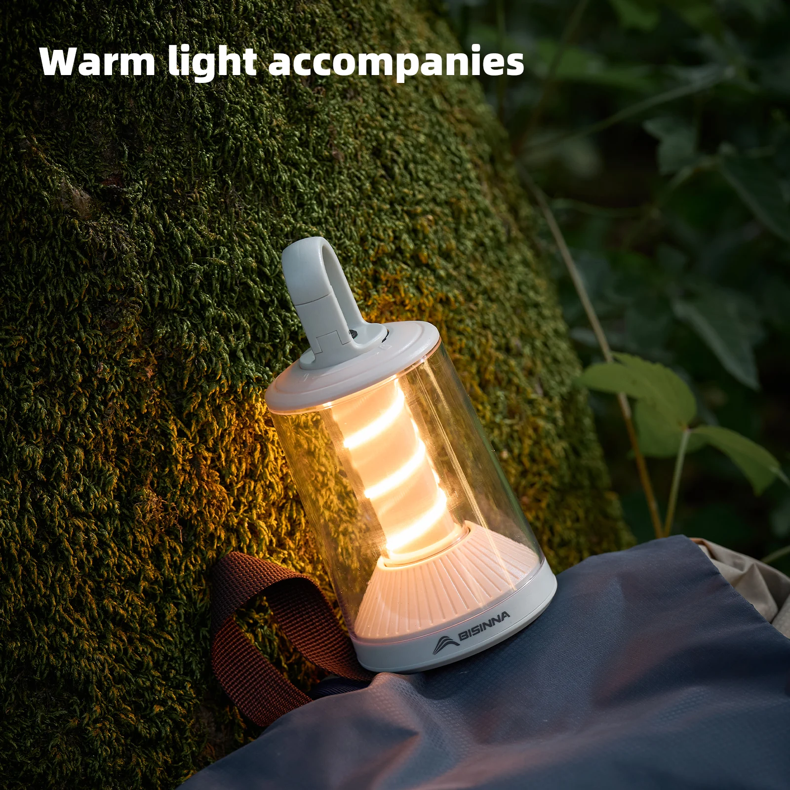 BISINNA Camping Lantern Type-C Rechargeable Waterproof Portable Flashlight for Outdoor Hiking Tent Fishing