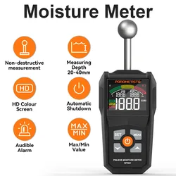 Digital Moisture Meter Non-contact Timber Damp Detector Wall Water Tester Handheld Humidity Meter LCD Screen Humidity Tester