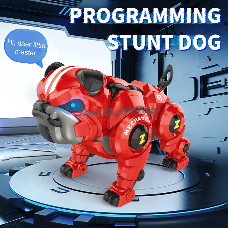 Intelligent Pet Remote Control Robot Dog Touch Sensing Interactive Companionship Smart Program Auto DEMO Sing Dance RC Robot Toy