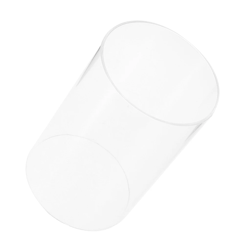 Capa sem fundo de vidro transparente para furacão, 6x4 polegadas, para festa em casa, uso ao ar livre, alta transparência, proteção contra chamas