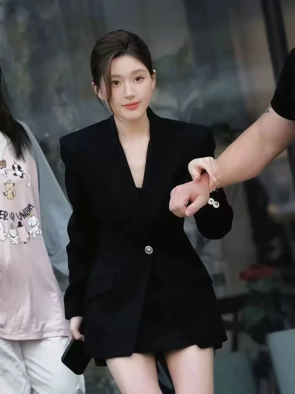 

Женский деловой жакет Slimming Bla на одной пуговице, повседневный, элегантный, с длинным рукавом, средней длины, однотонный