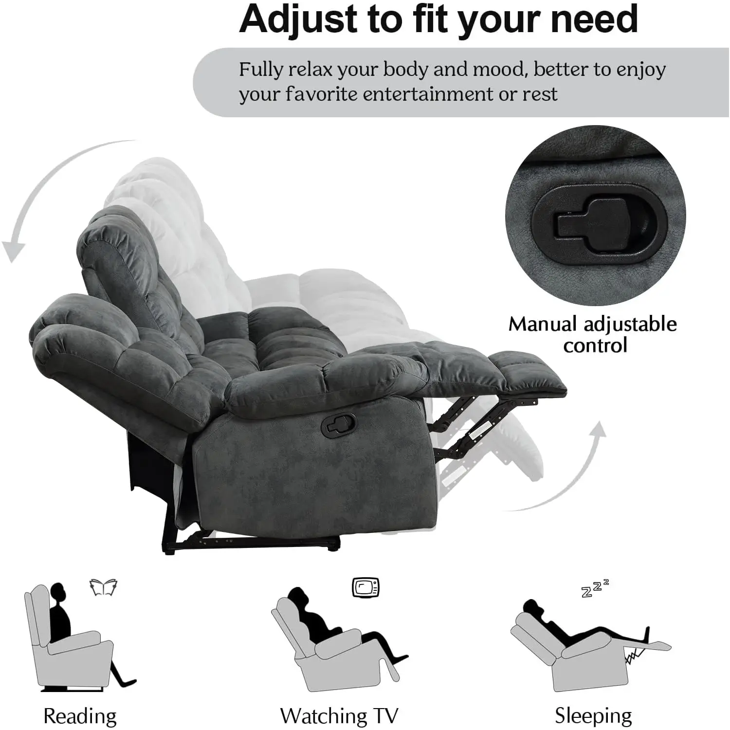Thumbnail 4 - #1 Low Price Reclining Sofa Couches Deals