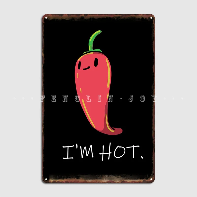 Chili Pepper Metal Sign Pub Garage Poster Club Design Tin Sign Poster