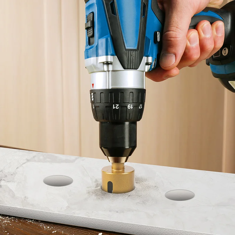 Broca para brasagem de azulejos secos, multifuncional, mármore, vitrificado, perfuração de vidro, granito, abridor de buraco seco