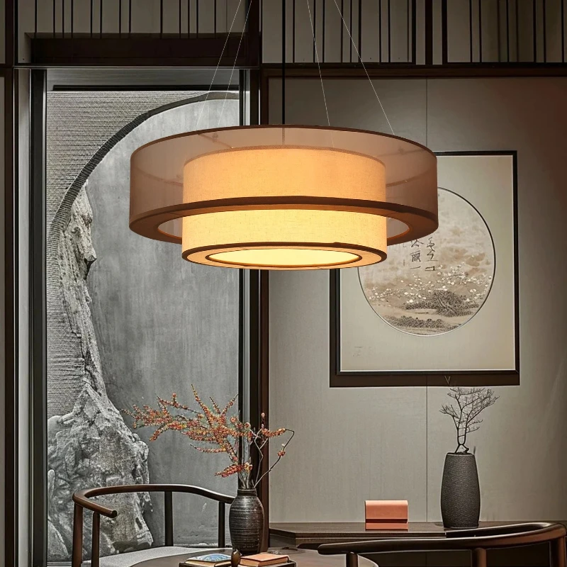 New Chinese Style Chandelier Homestay Bedroom Dining Hotpot Restaurant Private Room Dining Table Hotel Chinese Style Hall Lamp