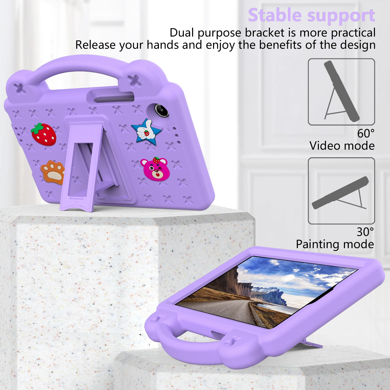 Cartoon EVA+PC table Case For Lenovo Tab One 8.7