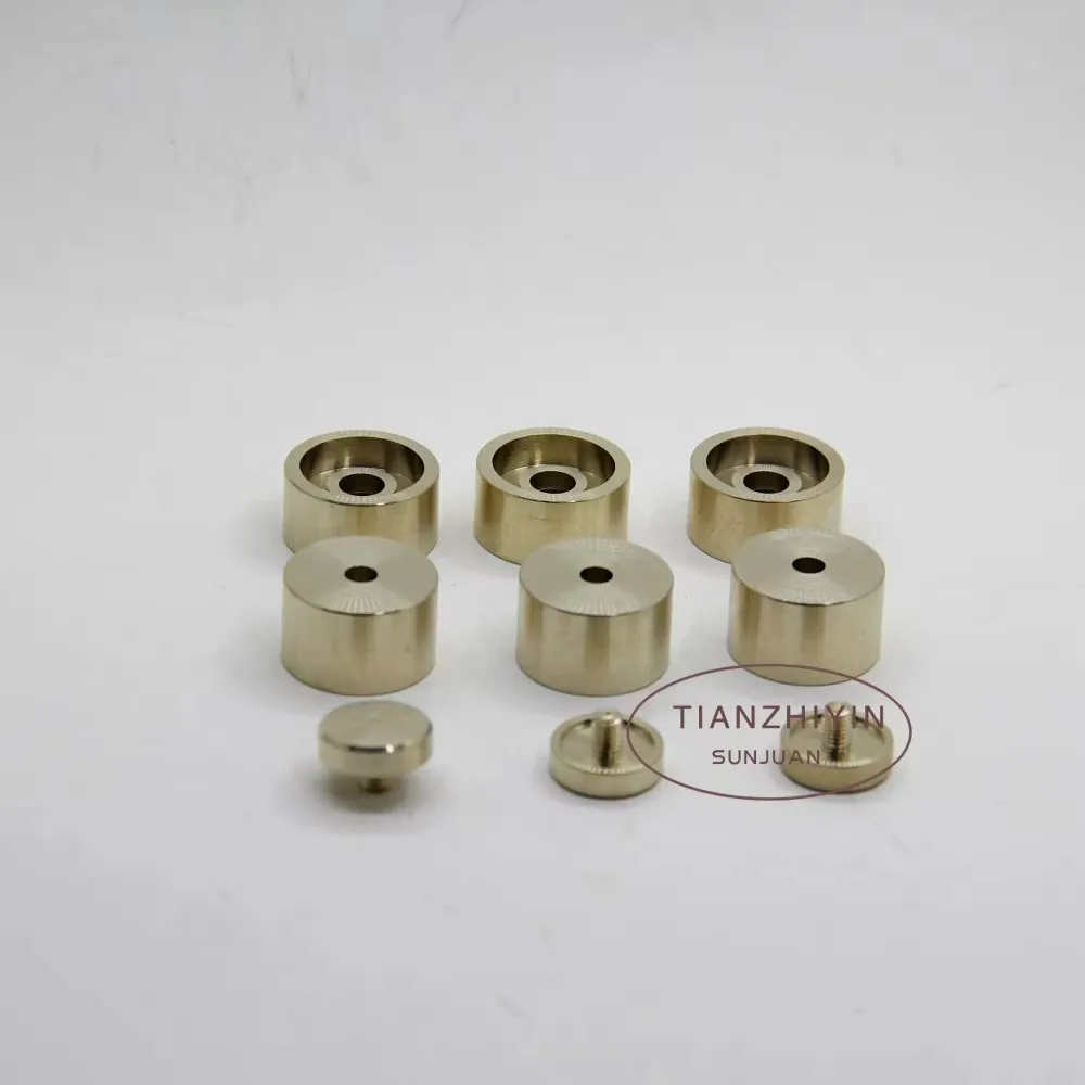 Heavy Duty Brass Trumpet Trim Caps Complete Kit Custom Replacement Parts Brass Wind Instrument Maintenance Accessories