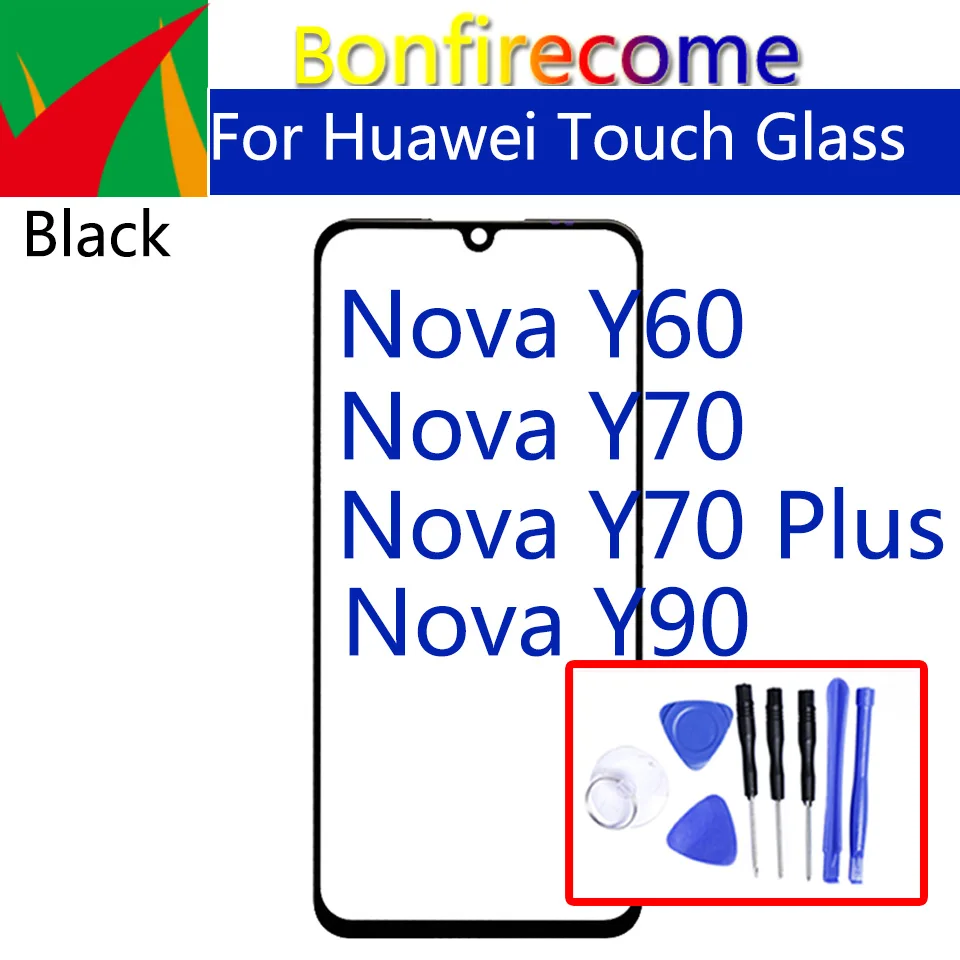 Для Huawei Y60 Y90 Y70 Plus сенсорный экран Переднее внешнее стекло Объектив ЖК стекло замена