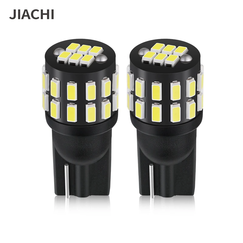 JIACHI 100PCS High Power 12-24v 194 168 192 152 501 W5w T10 Auto Car Led Light Bulbs License Plate Lamp 3014Chip 30SMD FPC 6500k