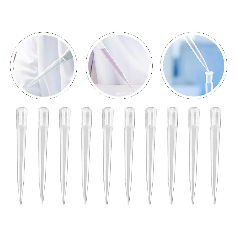 

50Pcs Disposable Pipette Tips Clear High-Quality Plastic Tapered Nozzle Tips for Accurate Sample Discharge