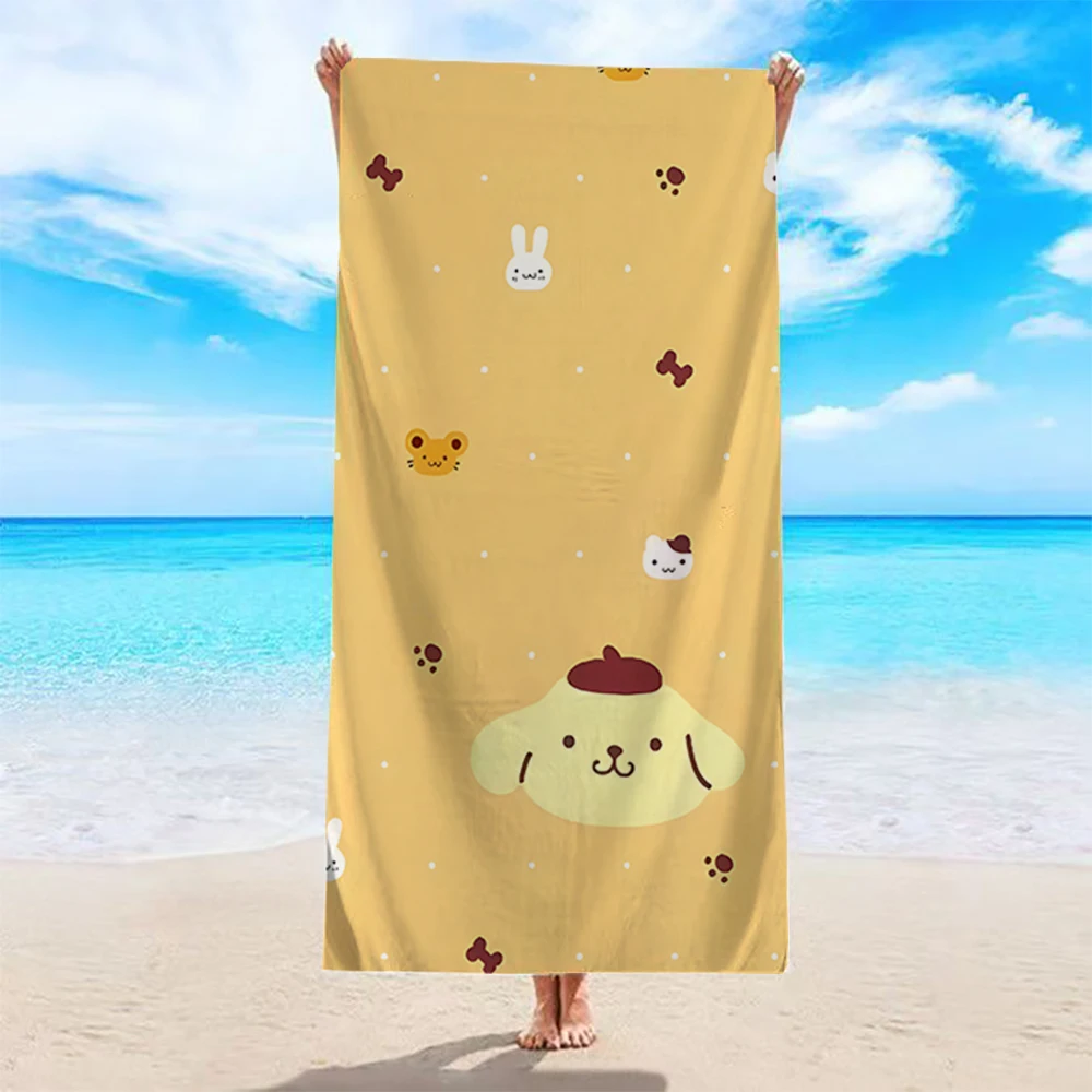 

Cute Animal-Patterned Beach Towel by PoolMicrofiber terry bath towels for yoga, travel, swimming, fitness and camping