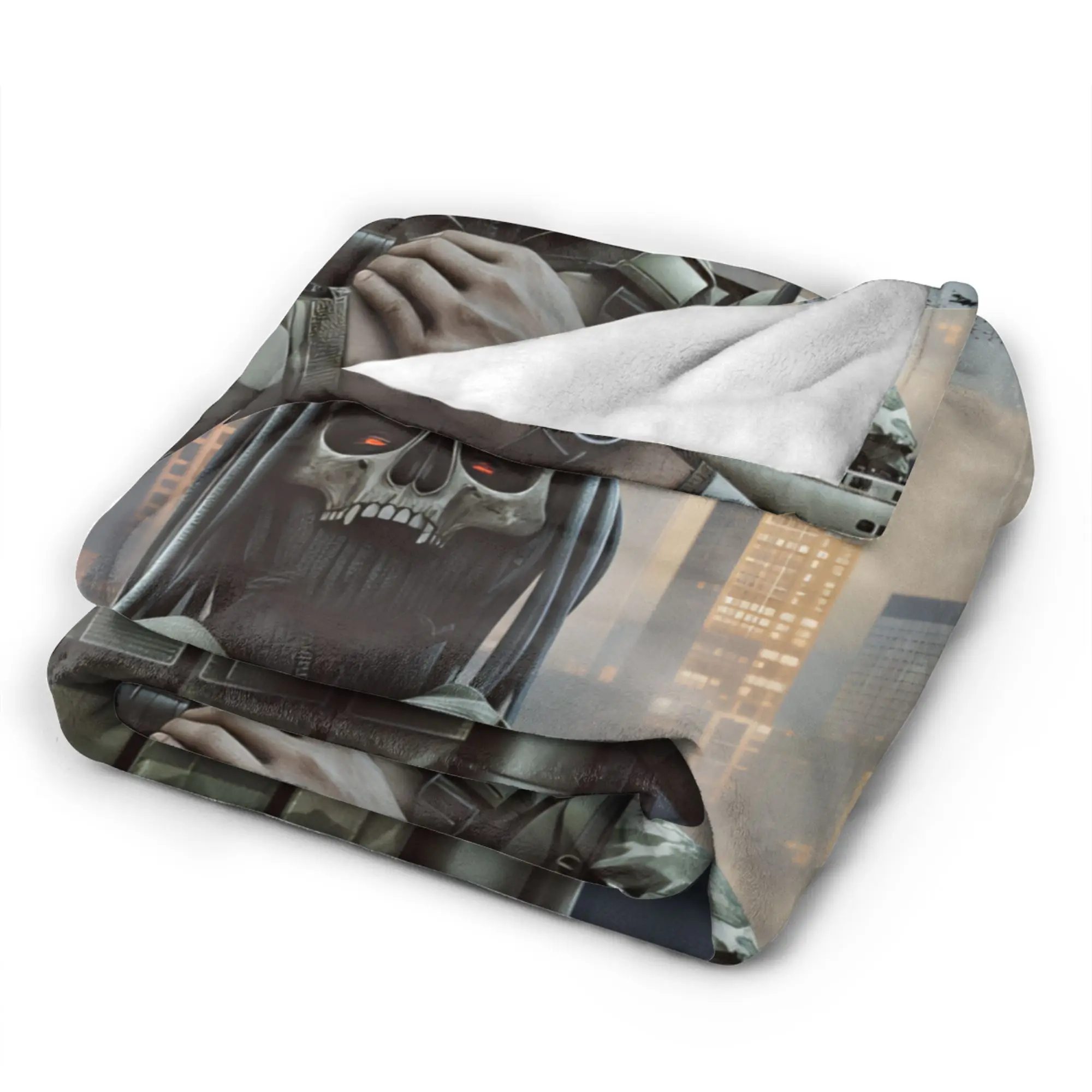Escape from Tarkov Scav PMC Map Warm Blanket  Kids Adult Plush Bedding Throws Fashion Bedroom Flannel Bedspread Sofa Bed Cover