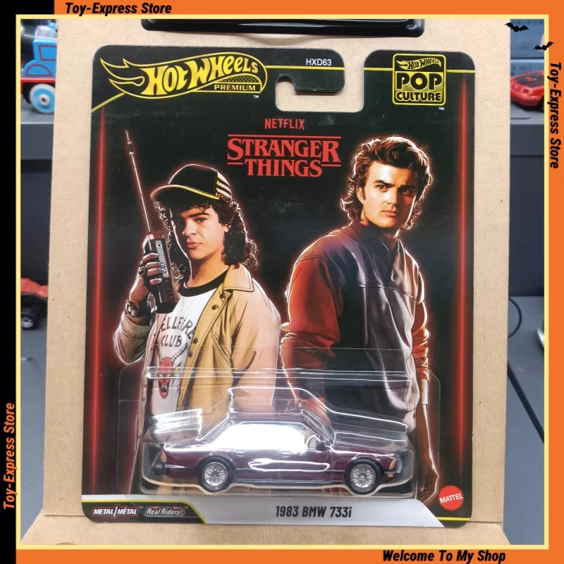 

Hot Wheels Premium 2026 Pop Culture Children Toys Hotwheels 2026 1:64 Car Model Kids Boys Toys Stranger Things 1983 BMW 733i