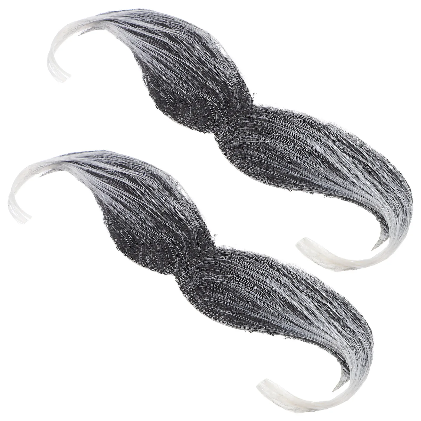 2Pcs Realistic Mustache False Beard Simulation Facial Hair for Cosplay Party Masquerade Adult Performance Costume Decor Easy to