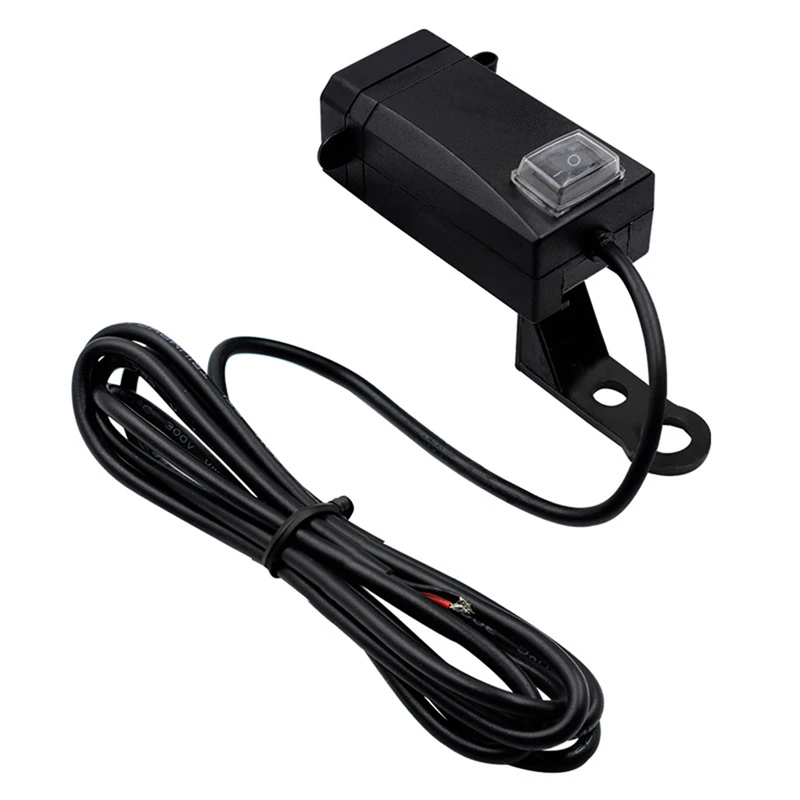 Adaptador de cargador de manillar de motocicleta, fuente de alimentación para navegación de teléfono, 12V-24V, QC3.0, puerto USB Dual, impermeable