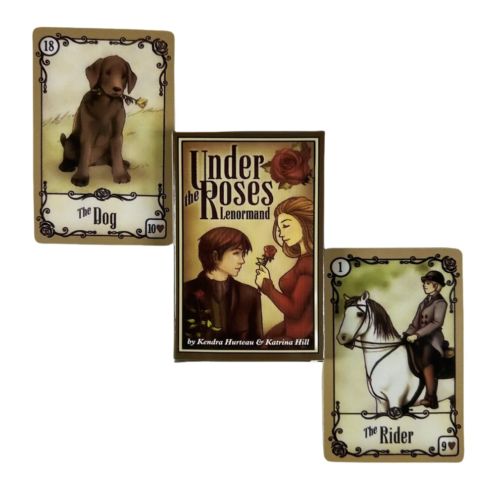 Under The Roses Lenormand Cards A 39-Orakelkarten Tarot English Divination Edition Deck Borad Games – Detail 4