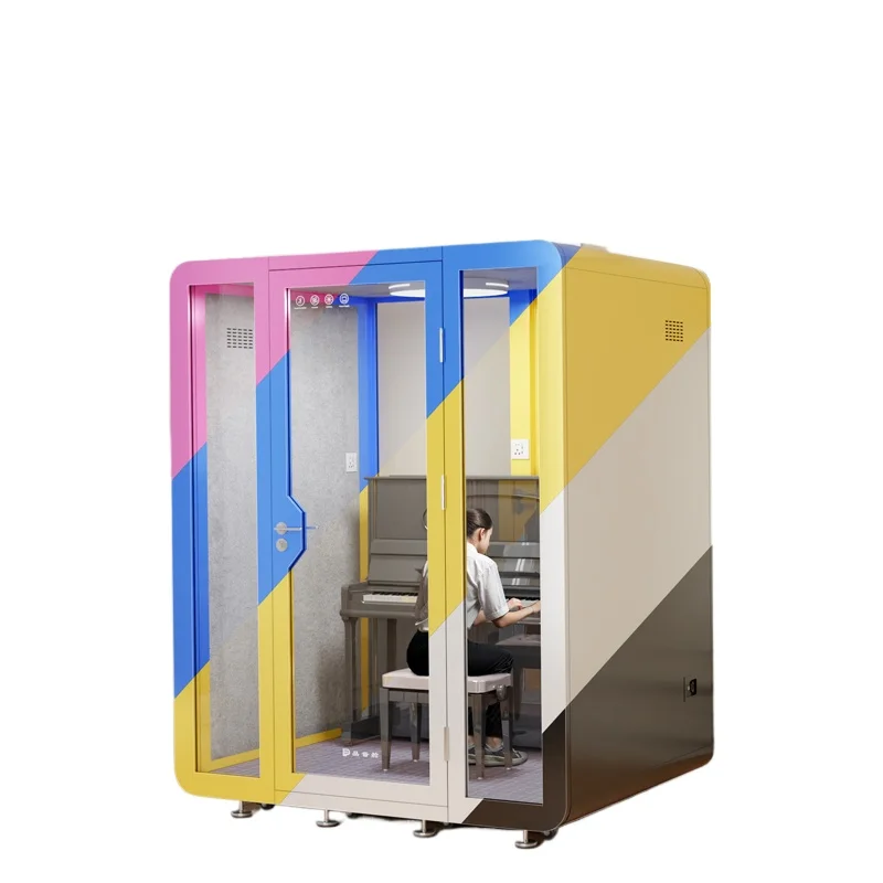 

Recording studio phone booth drum set piano silent cabin