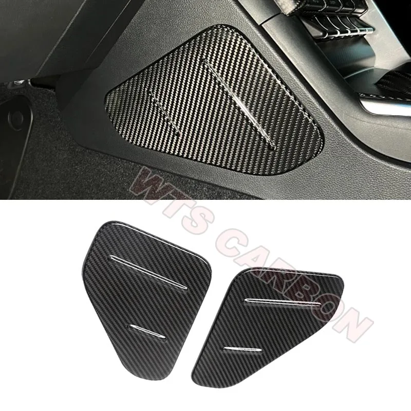 

Real Carbon Fiber Interior Car Center Console Side Seat Knee Pads Panel Cover For Toyota GR86 For Subaru BRZ 2022up