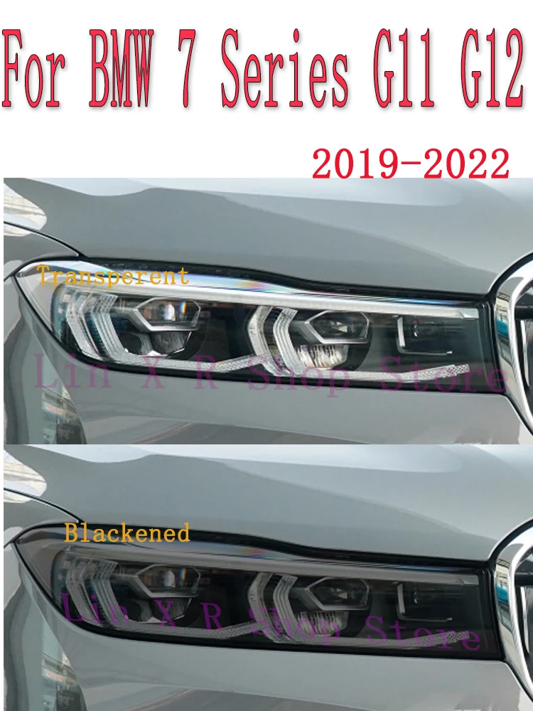 

For BMW 7 SERIES G11 G12 2019-2022 Car Exterior Headlight Anti-scratch Front Lamp Tint TPU Protective Film Cover Accessories