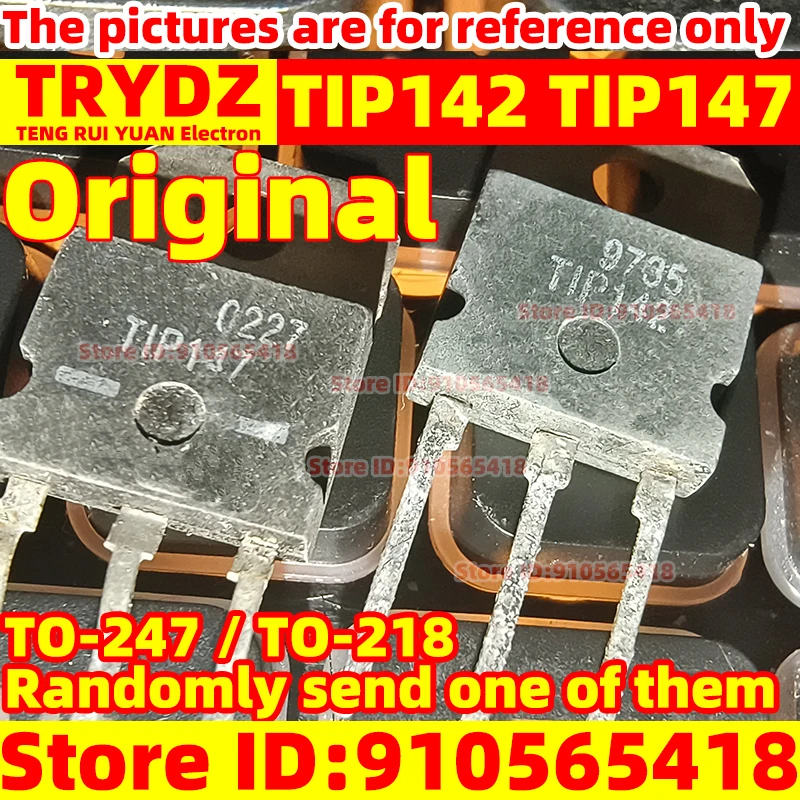 20-2pcs Original New TIP142 TIP147 P142 P147 TO-247 / TO-218 Audio amplifier transistor