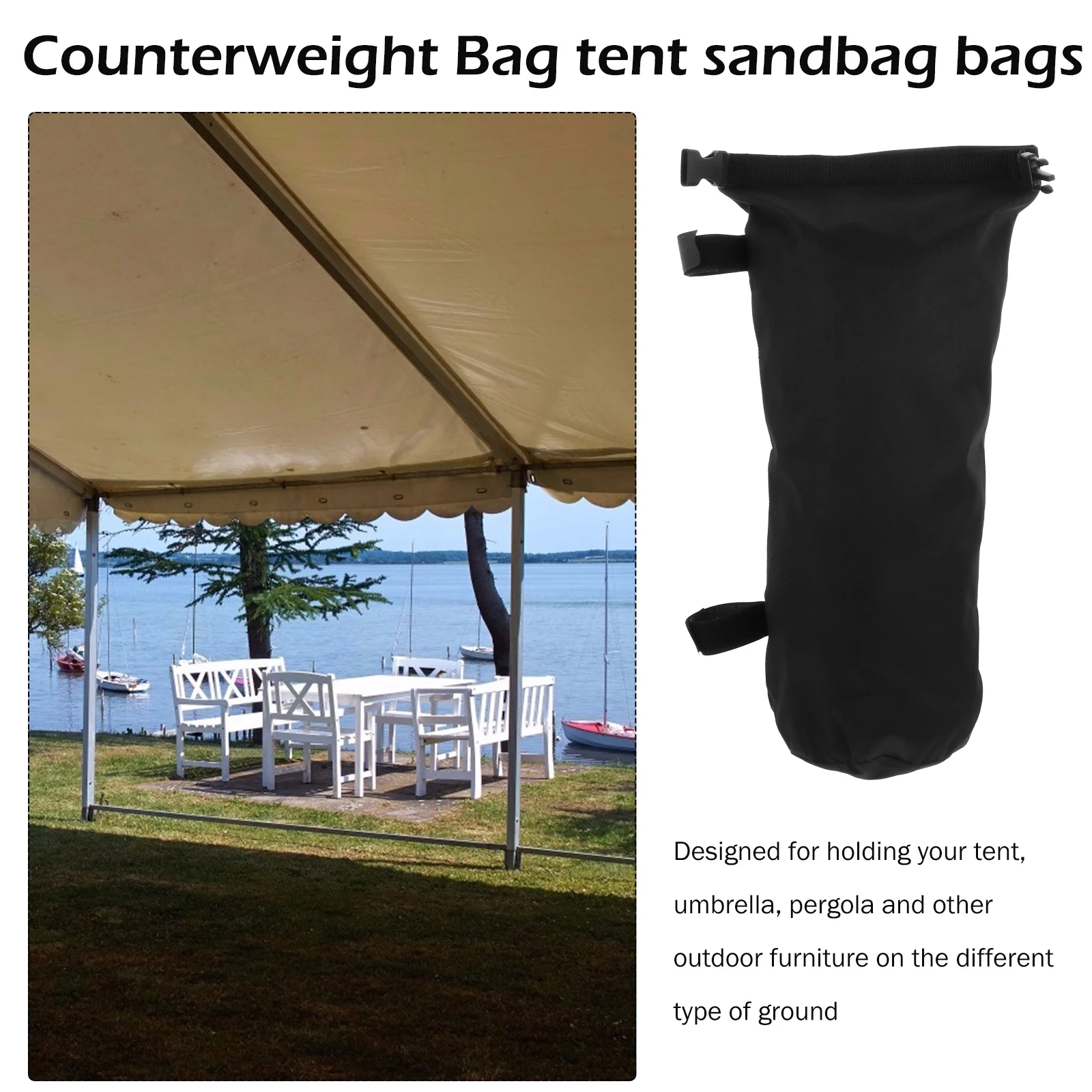2pcs Tent Fixed Heavy Duty Waterproof Windproof Marquee Fixation Camping Outdoor Canopy Sunshade Pergola