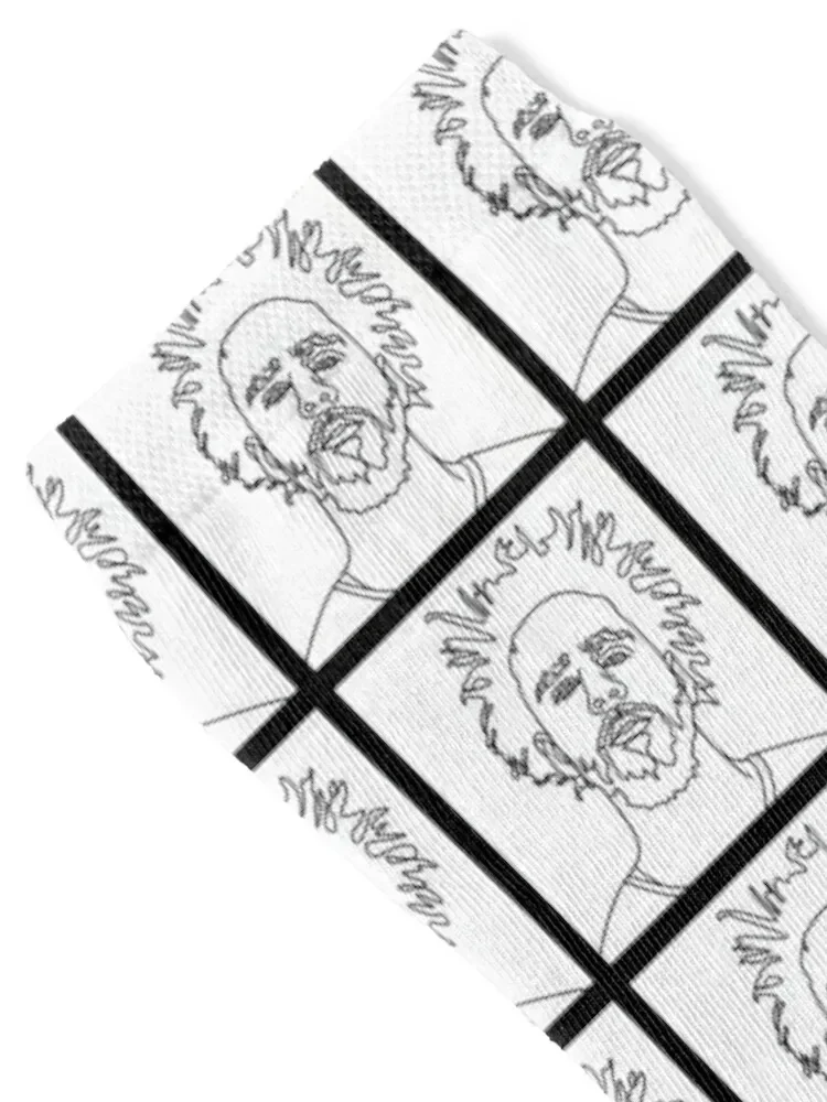 J Cole Outline Socks Antiskid soccer floor cute football Socks For Women Men's