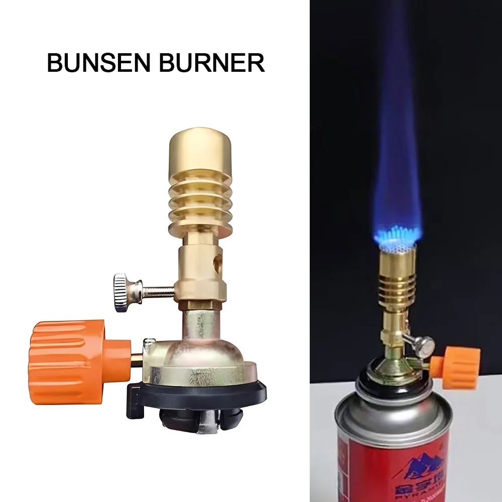 

Насадка для бутановой горелки Bunsen, портативная насадка для бутановой газовой горелки, регулируемая насадка для выдувания пламени для сварки, отопления