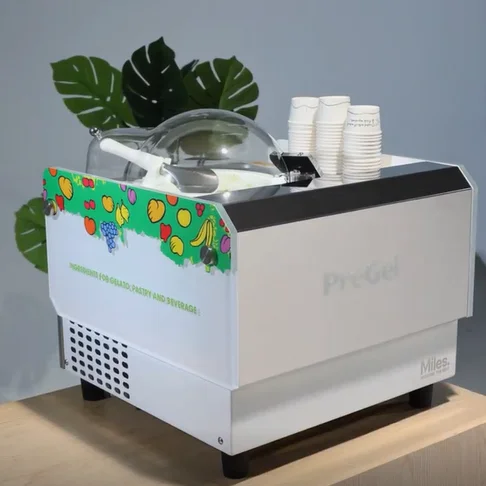Countertop Ice Cream Making Unit, Real Fruit Yogurt Maker, Food Grade Stainless Steel Body, Automatic Operation