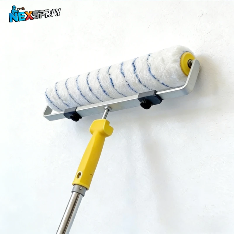 For Wall Decorative 6MM/9MM Painting Handle Tool Support 18inch Paint Roller Brush Short-Middle-Long Plush