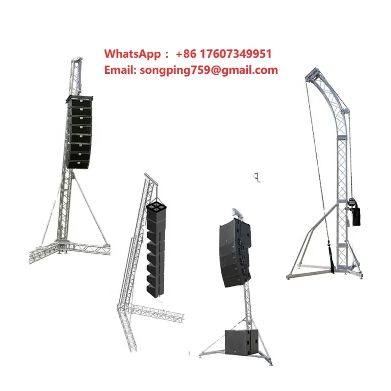 TourGo Aluminum Portable Audio Line Array Speaker Tower Truss / Speaker Lifting