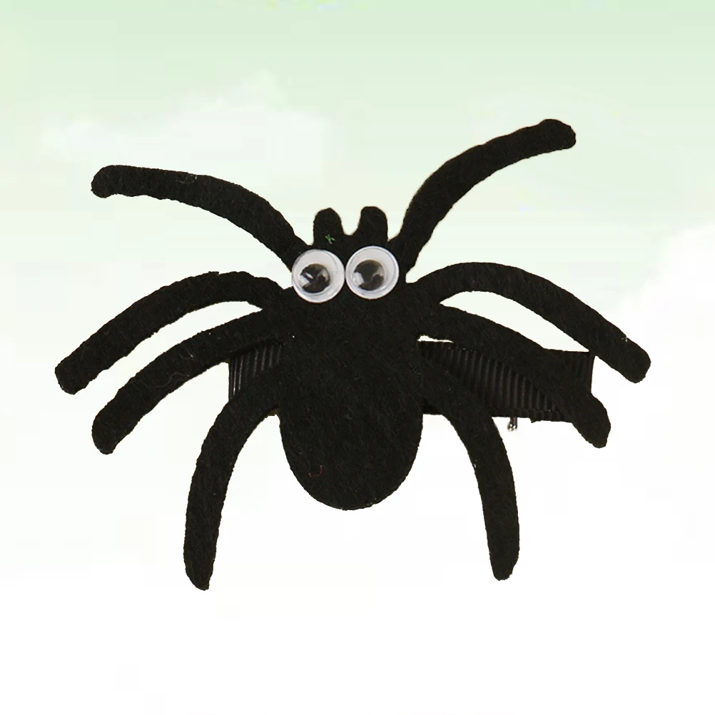 5 قطع من إكسسوارات الشعر على شكل عنكبوت رعب للفتيات ومشابك للفتيات في الهالوين للأطفال #3