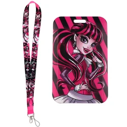 Anime Girl Cute Elf Lanyards for Keys Keychain Badge Holder ID Credit Card Pass Hang Rope Lariat Jewelry Key Ring Accessories