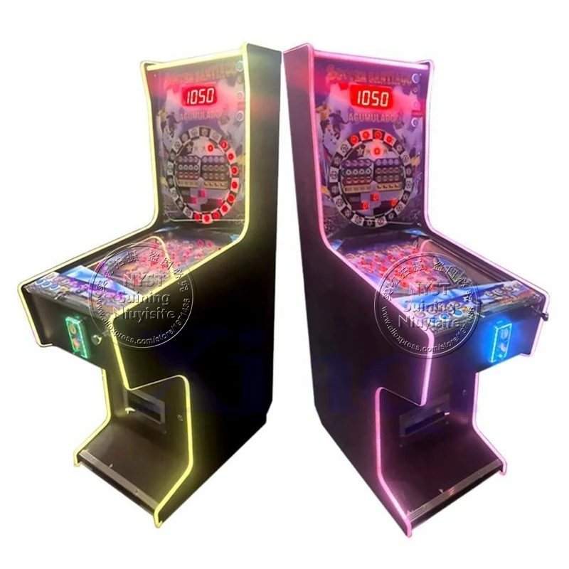 

Coin Operated Pinball Games 6 balls Or 7 Balls Game Hall Amusement Center Adults Arcade Pinball Machine With LED Light