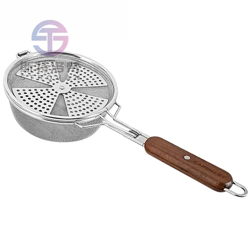 Eco-Friendly Stainless Steel Coffee Roaster Net Multifunction Wire Mesh Home Use Open Fire Coffee Bean Roasting Tools Gift