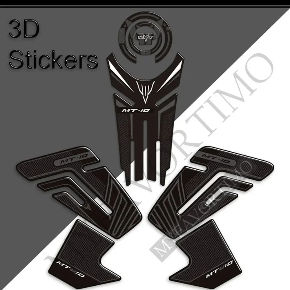 For Yamaha MT10 FZ10 FZ MT - 10 SP Decals Tank Pad Grips Gas Fuel Oil Kit Knee Protector Hyper Naked Bike Motorcycle Stickers