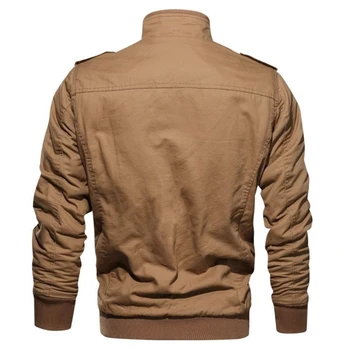 2024 Men's Tactical Jacket Autumn Winter Fleece Tactical Jackets Men Casual Multiple Pockets Windproof Outdoor Workwear Coat 4